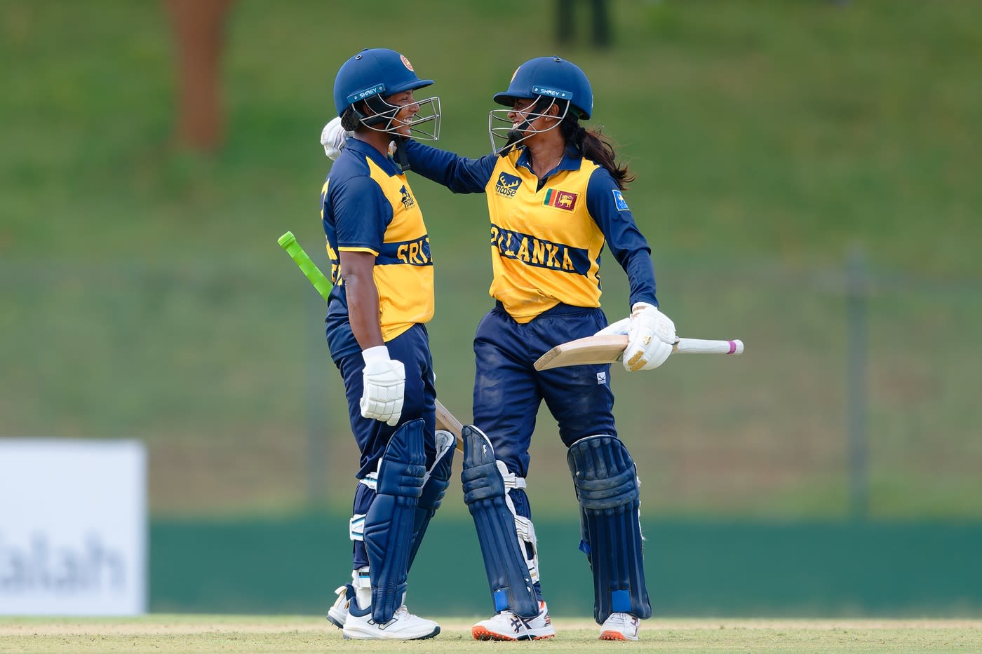 Harshitha Samarawickrama and Hasini Perera added an unbroken 106 for the third wicket