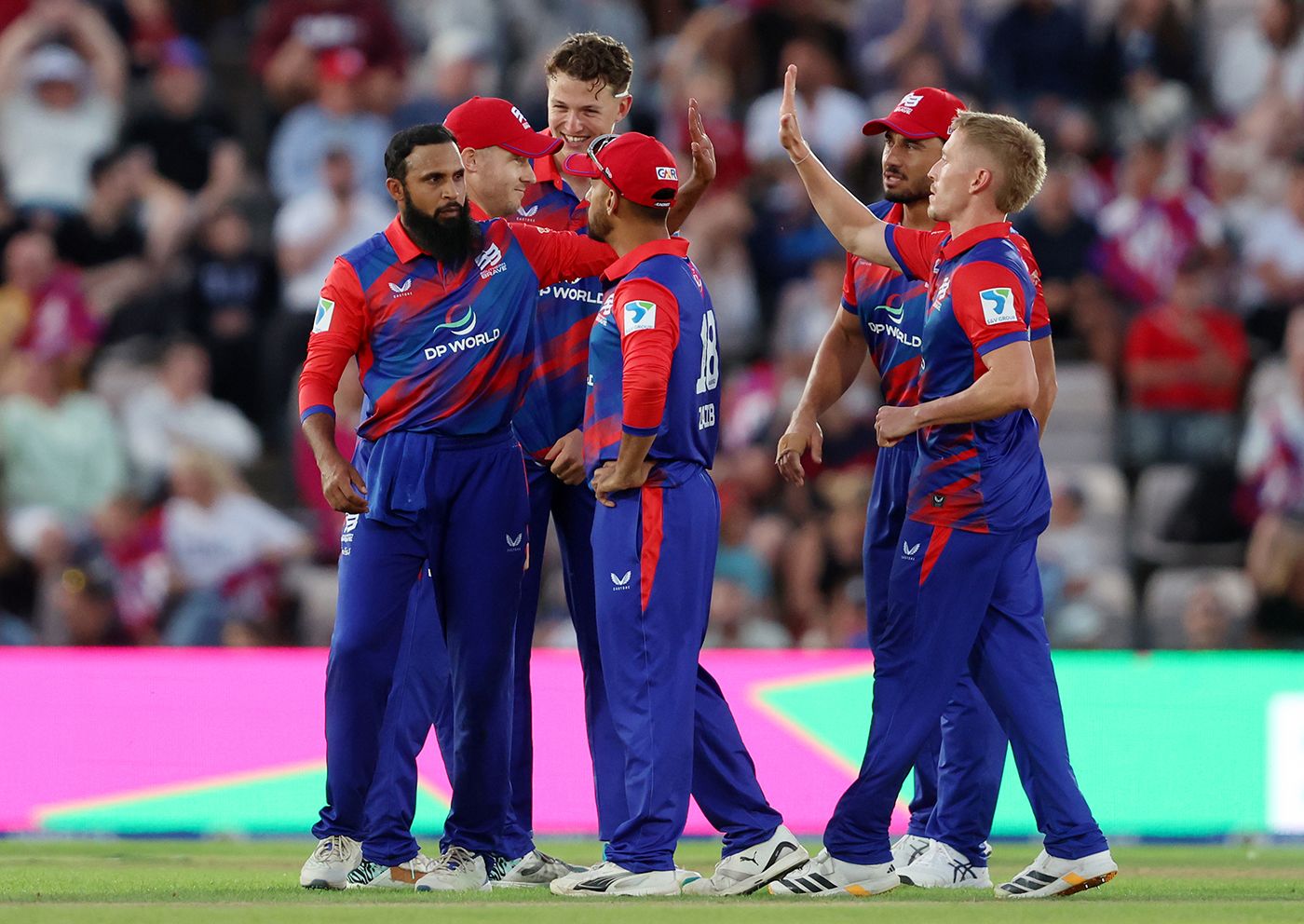 Adil Rashid struck during a vital ten-ball set
