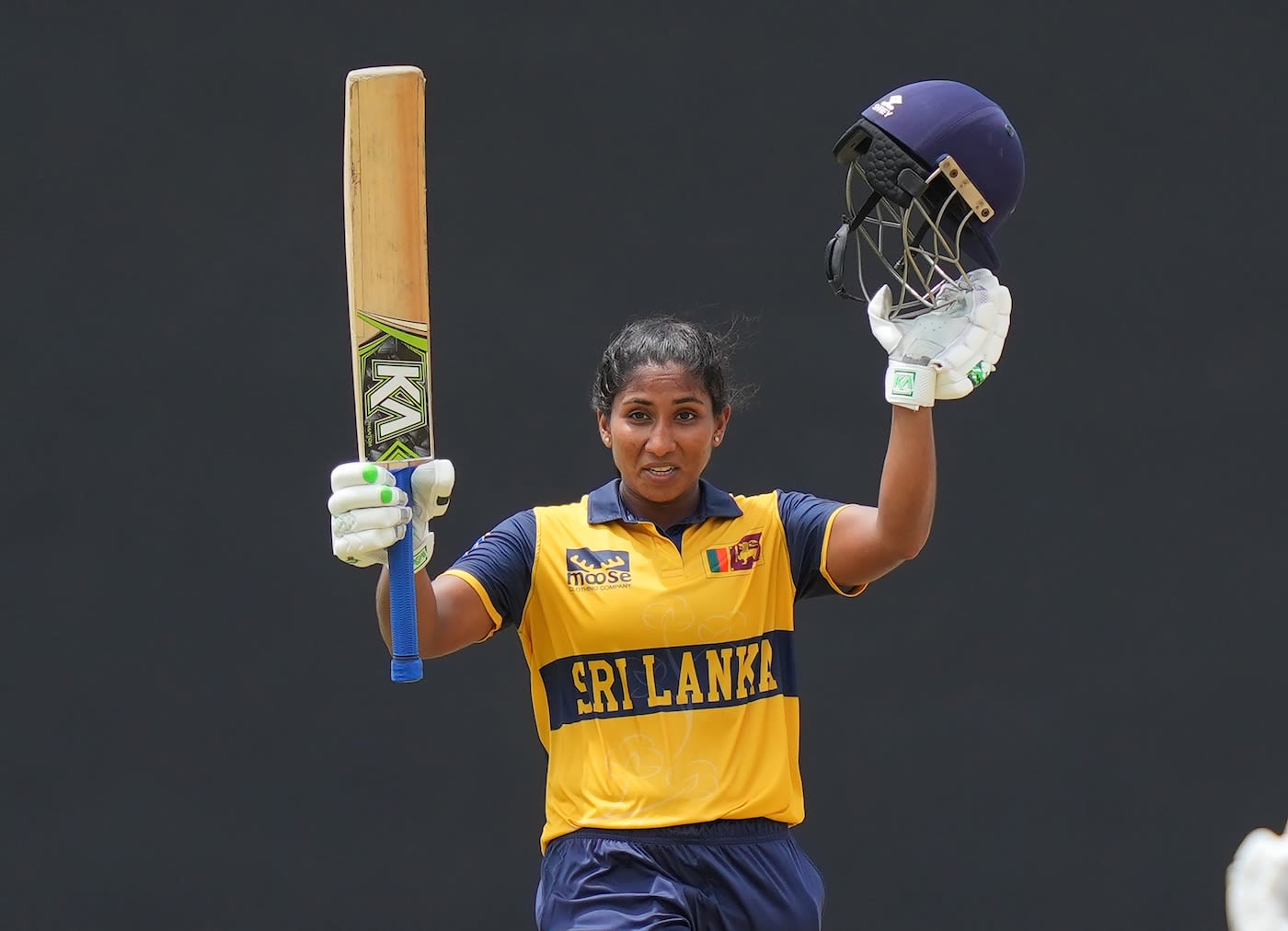 Imesha Dulani scored an unbeaten century to lead Sri Lanka to victory