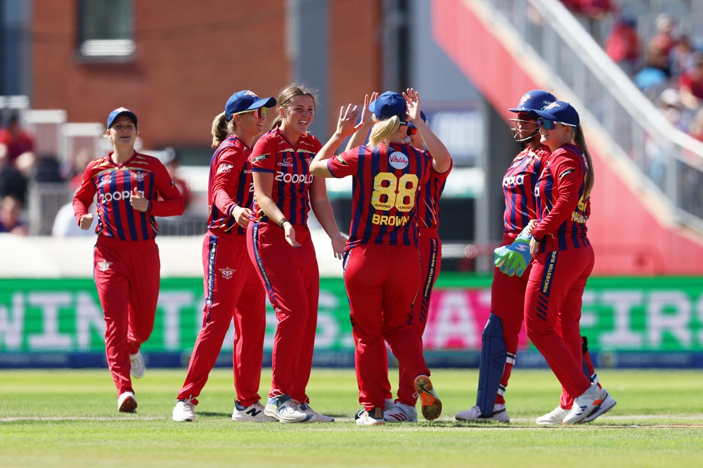 Grace Ballinger celebrates after getting rid of Beth Mooney