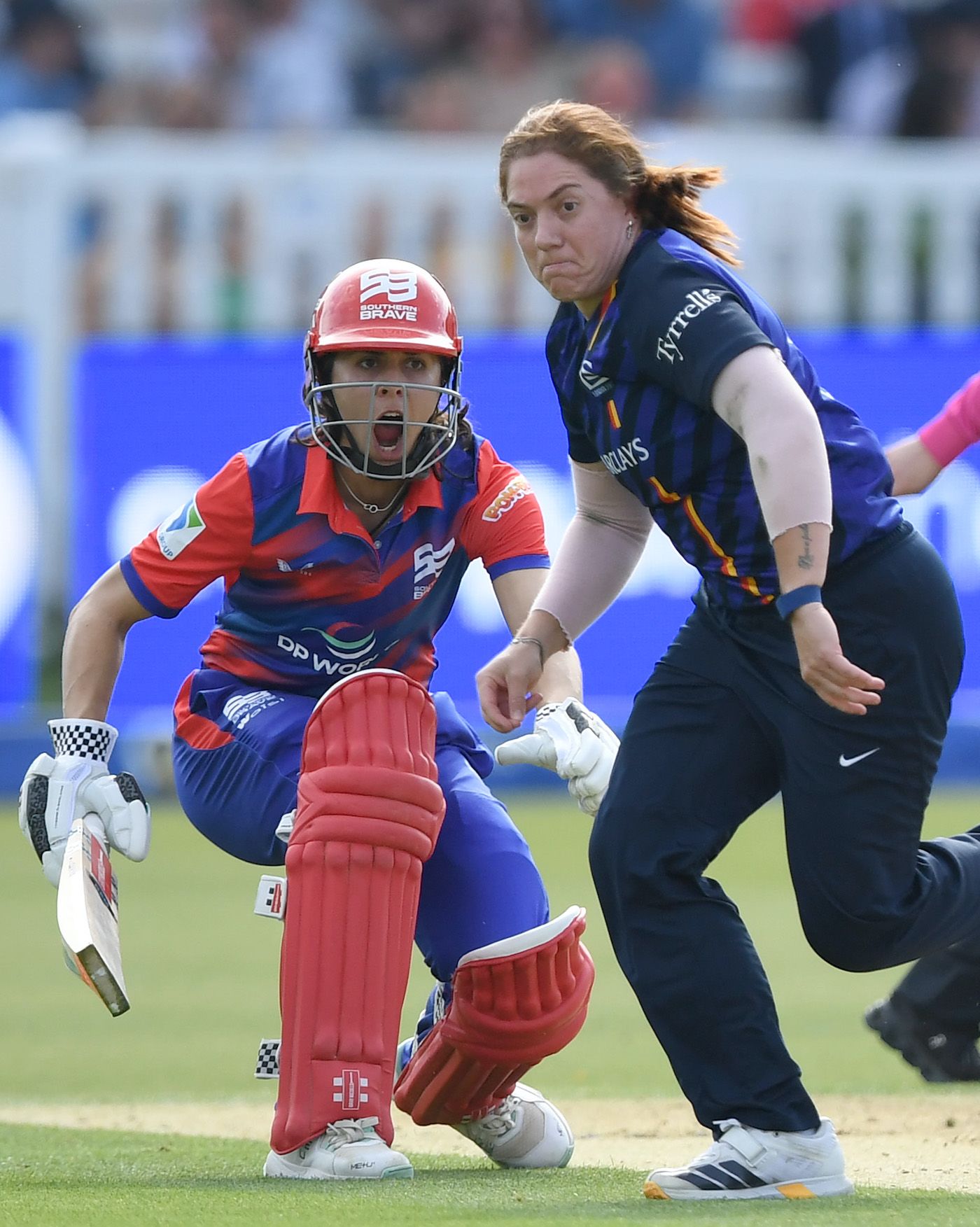 Maia Bouchier and Nadine de Klerk in the middle of the action