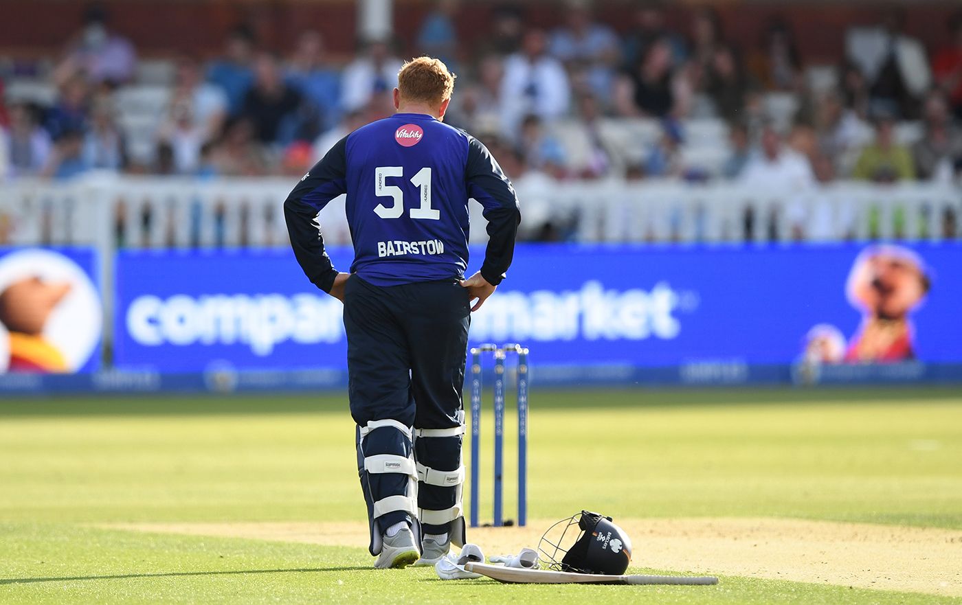 Jonny Bairstow struggled to get going on an awkward surface