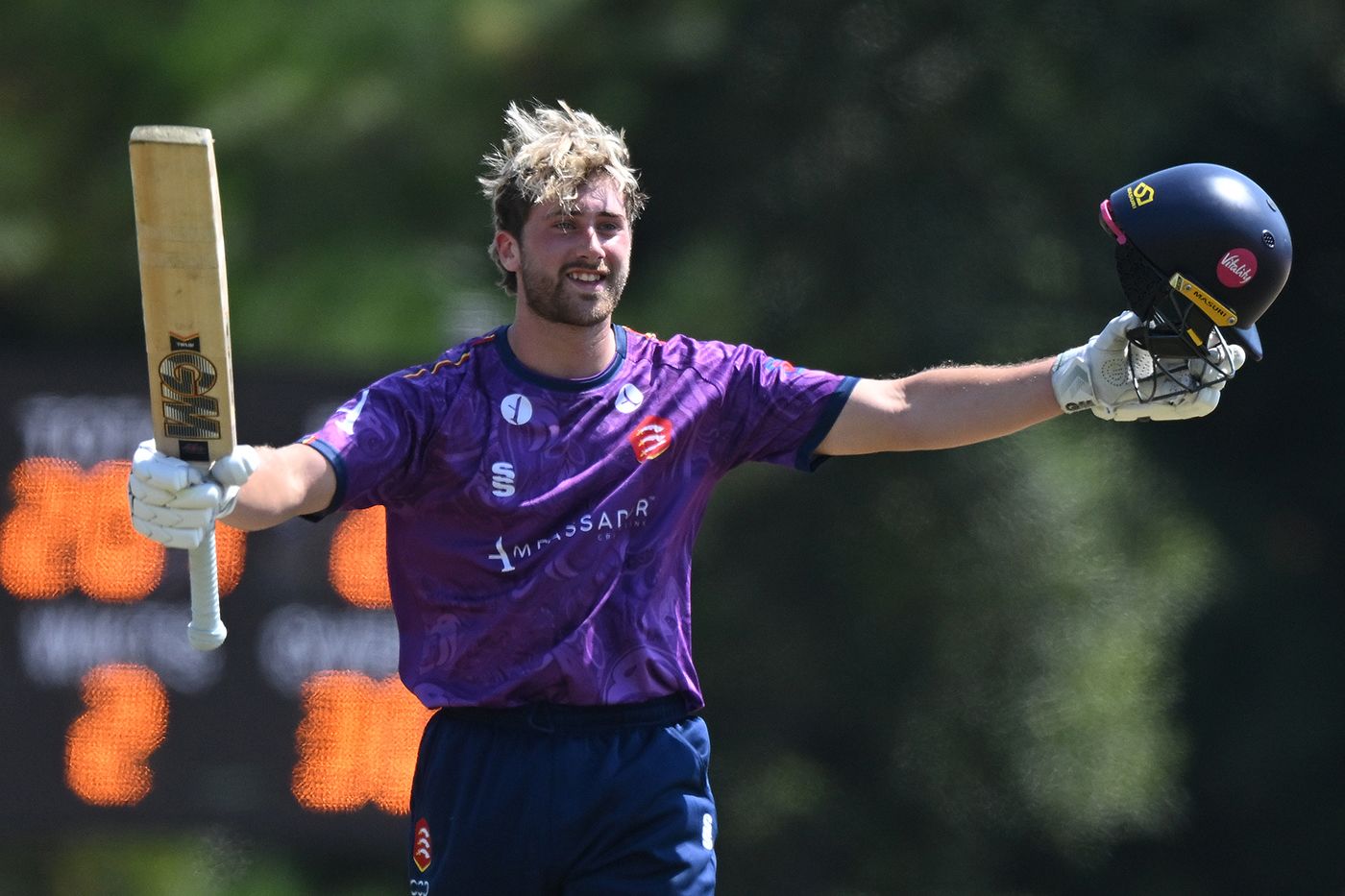 Noah Thain made his first senior century for Essex