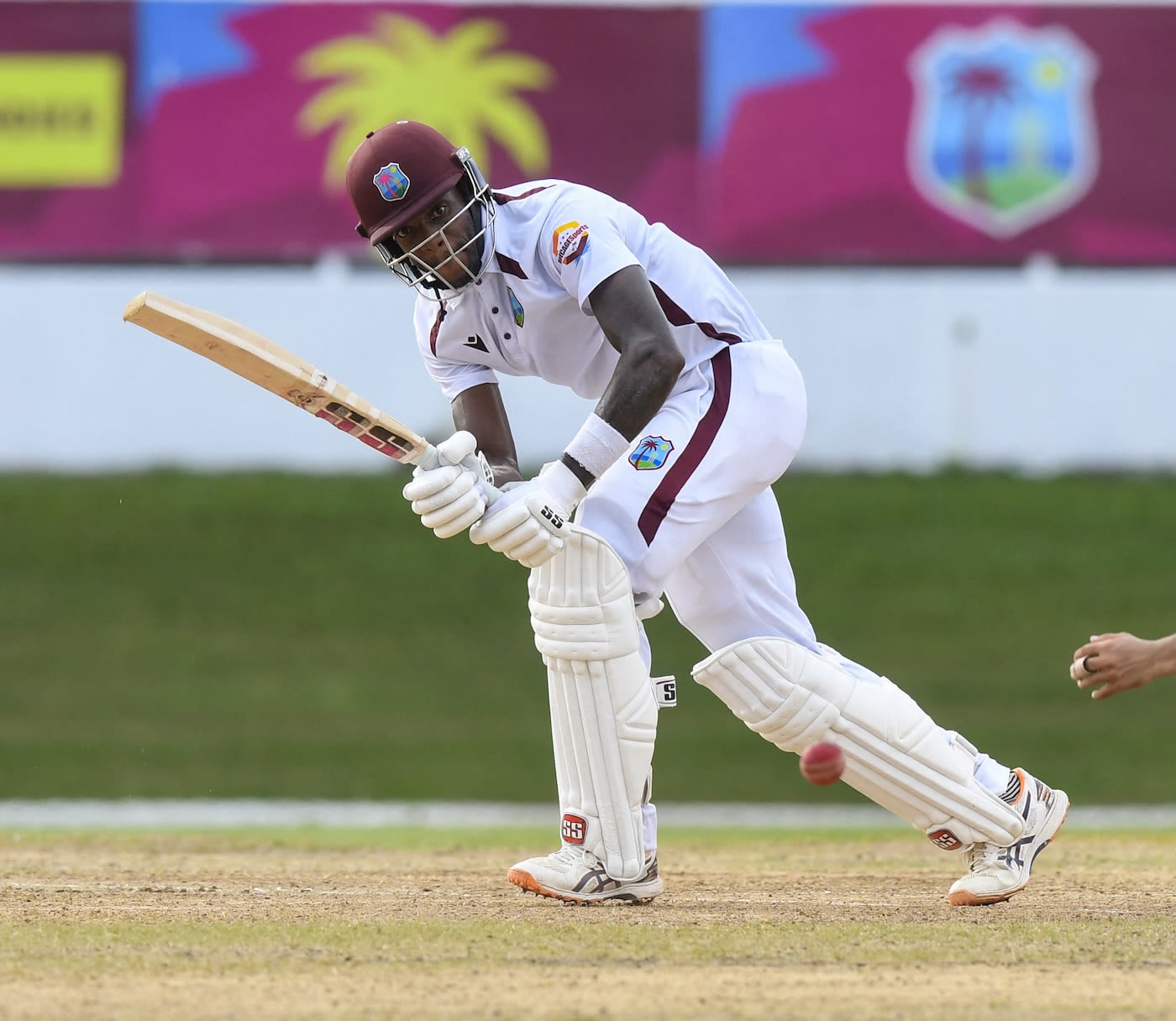 Justin Greaves played his part in making it West Indies' day