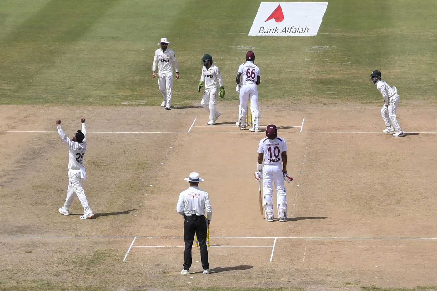 Ali Usman removed Justin Greaves with the second new ball