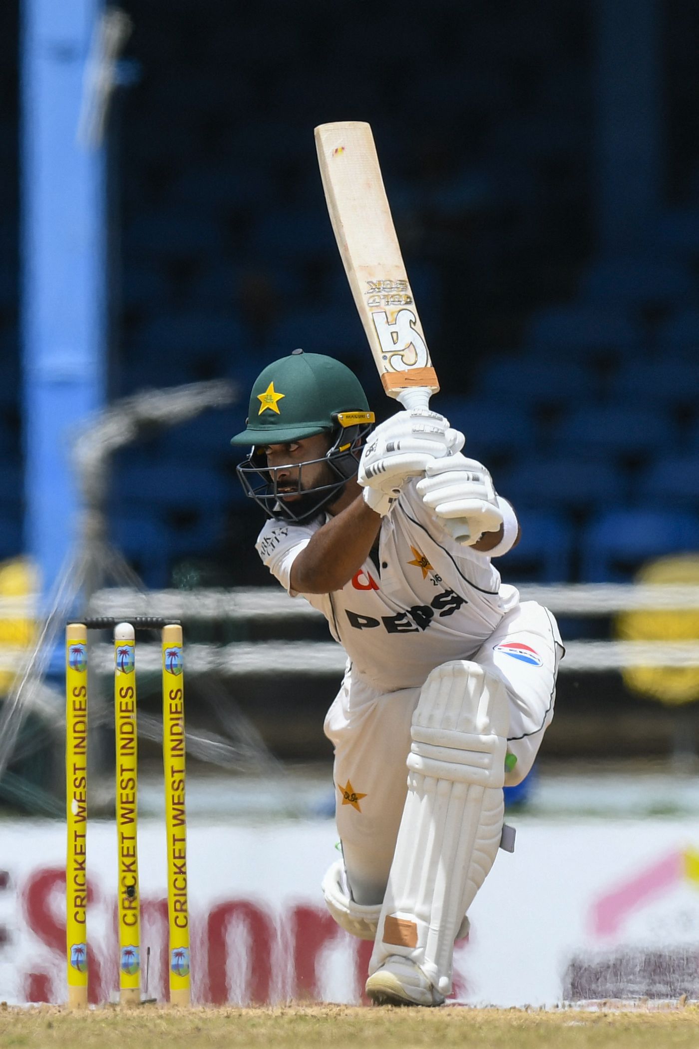 Abdullah Shafique toughed it out as wickets fell around him