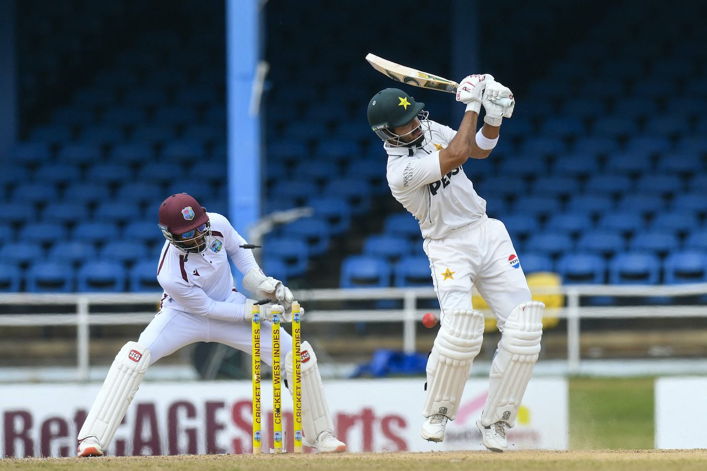 Awais Zafar was undone by Jomel Warrican's drift