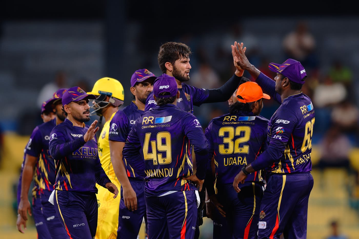Shaheen Shah Afridi celebrates a wicket