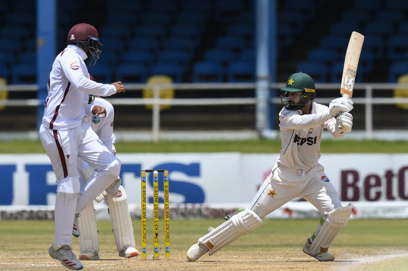 Abdullah Shafique remained unbeaten in the Test