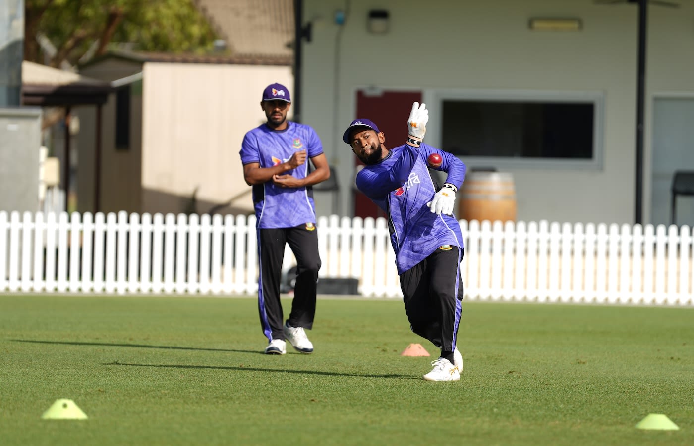 Mushfiqur Rahim goes through his drills