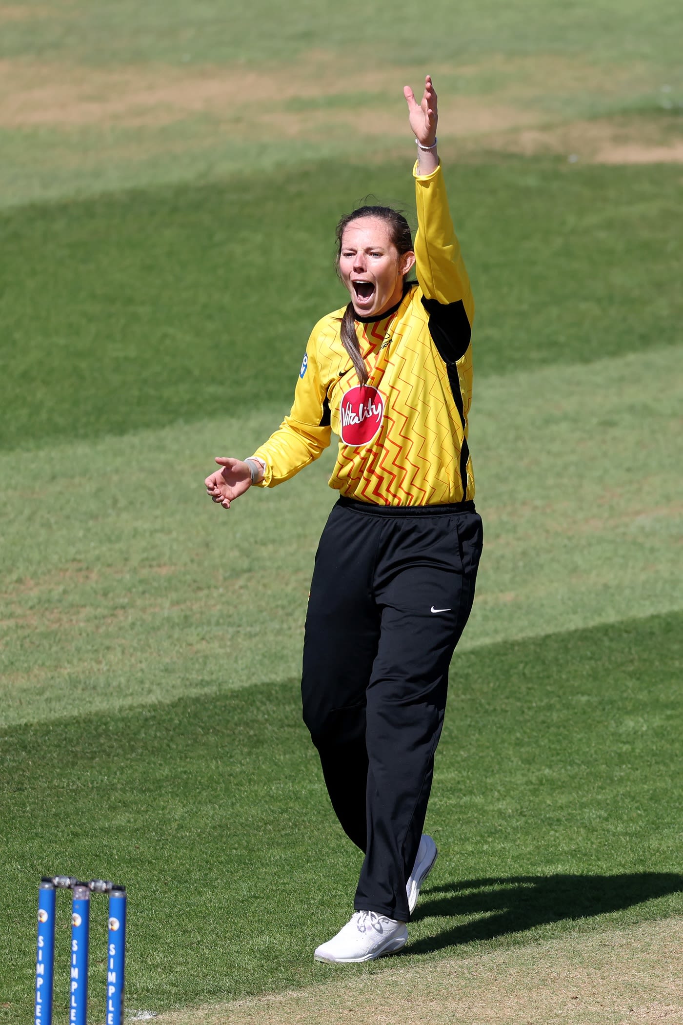 Samantha Bates bagged 3 for 13