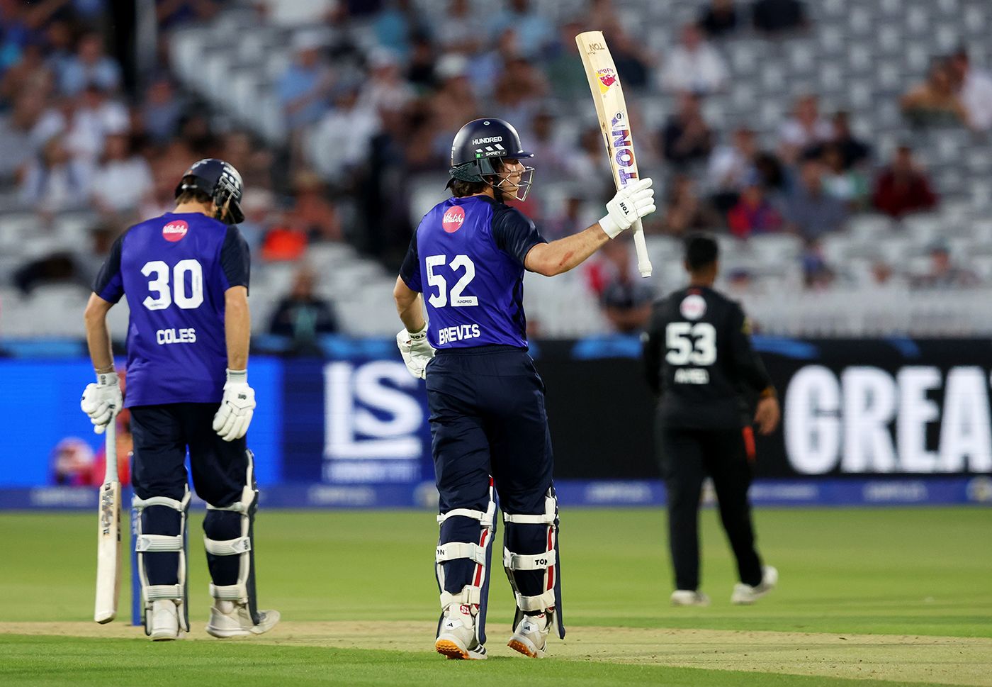 Dewald Brevis made his first fifty in the Hundred