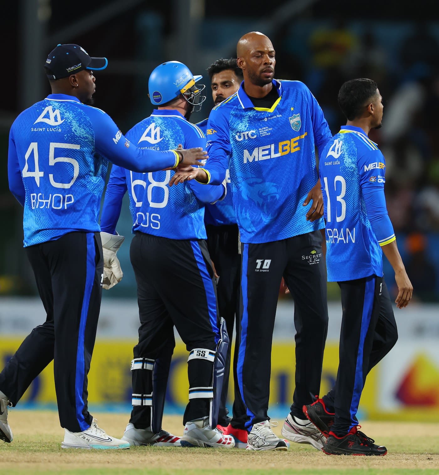 Roston Chase struck crucial blows in the middle overs