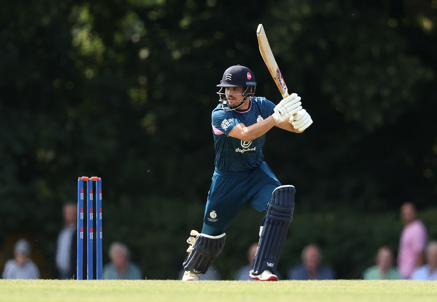 Joe Cracknell flashes through the off side