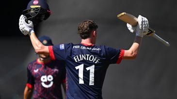 Rocky Flintoff blazes 65-ball century to send Lancashire through