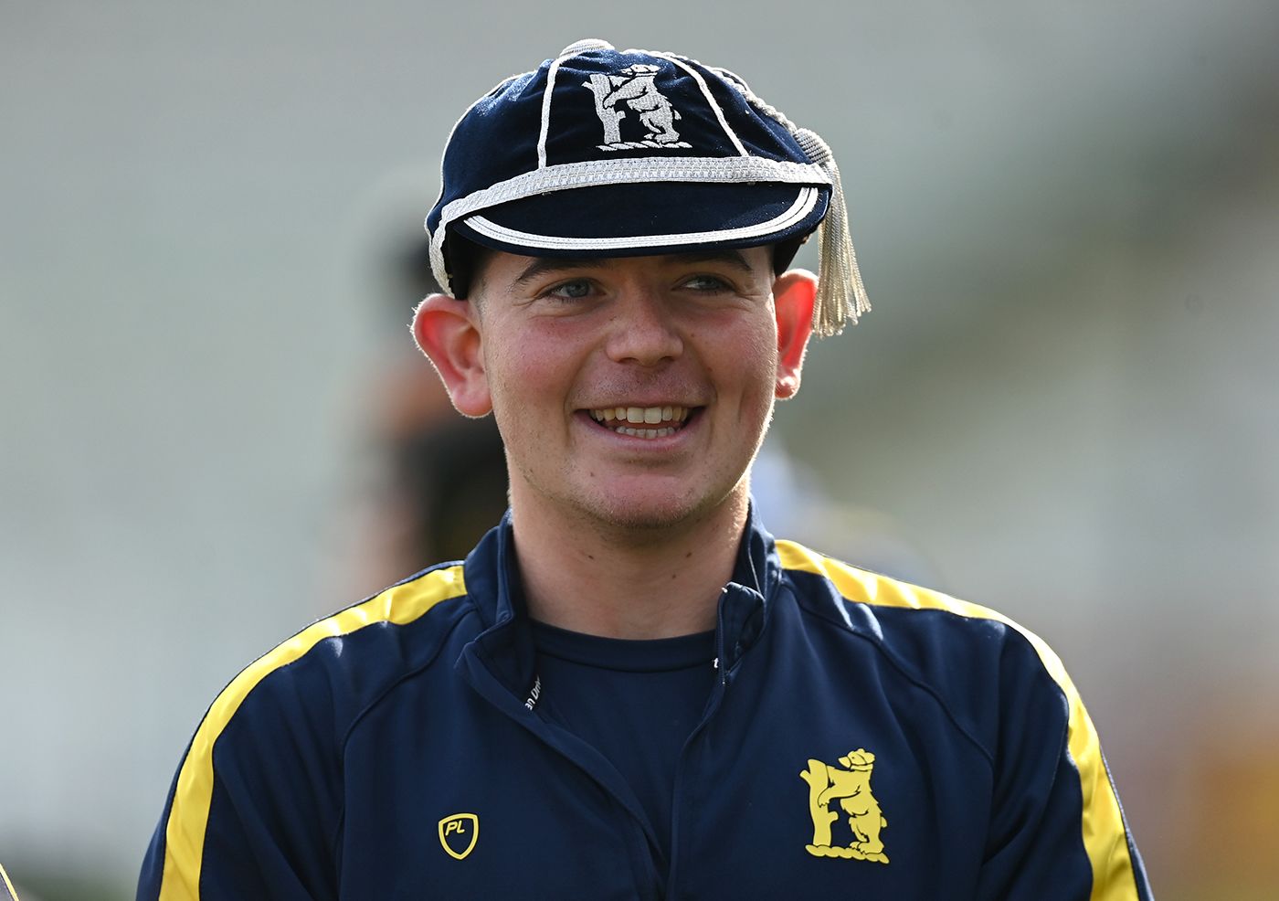 Ethan Bamber in his Warwickshire county cap
