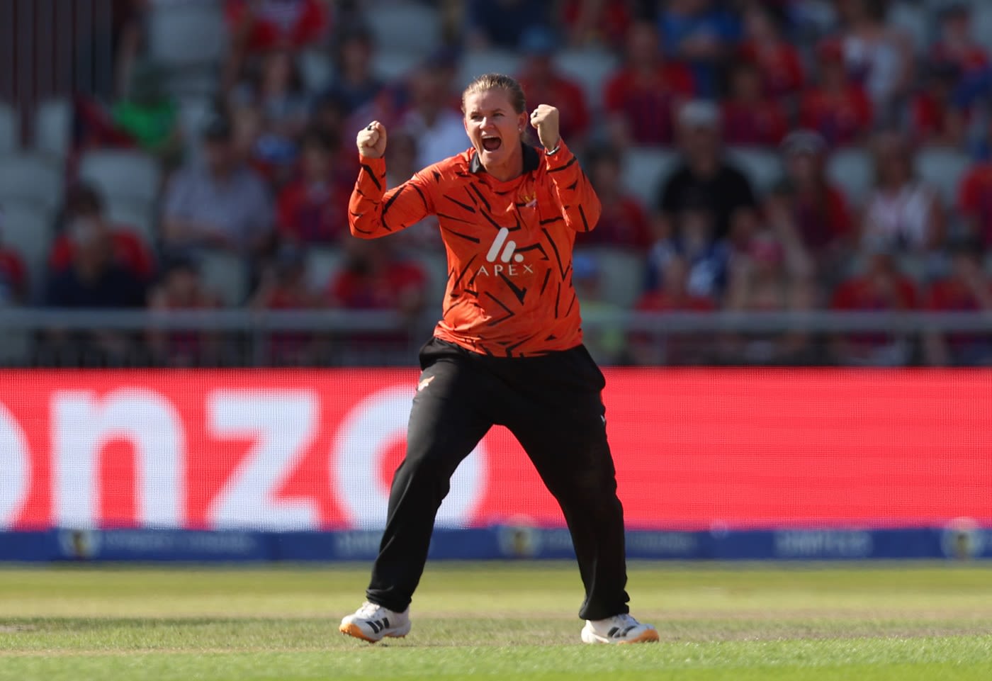 Jess Jonassen celebrates a wicket