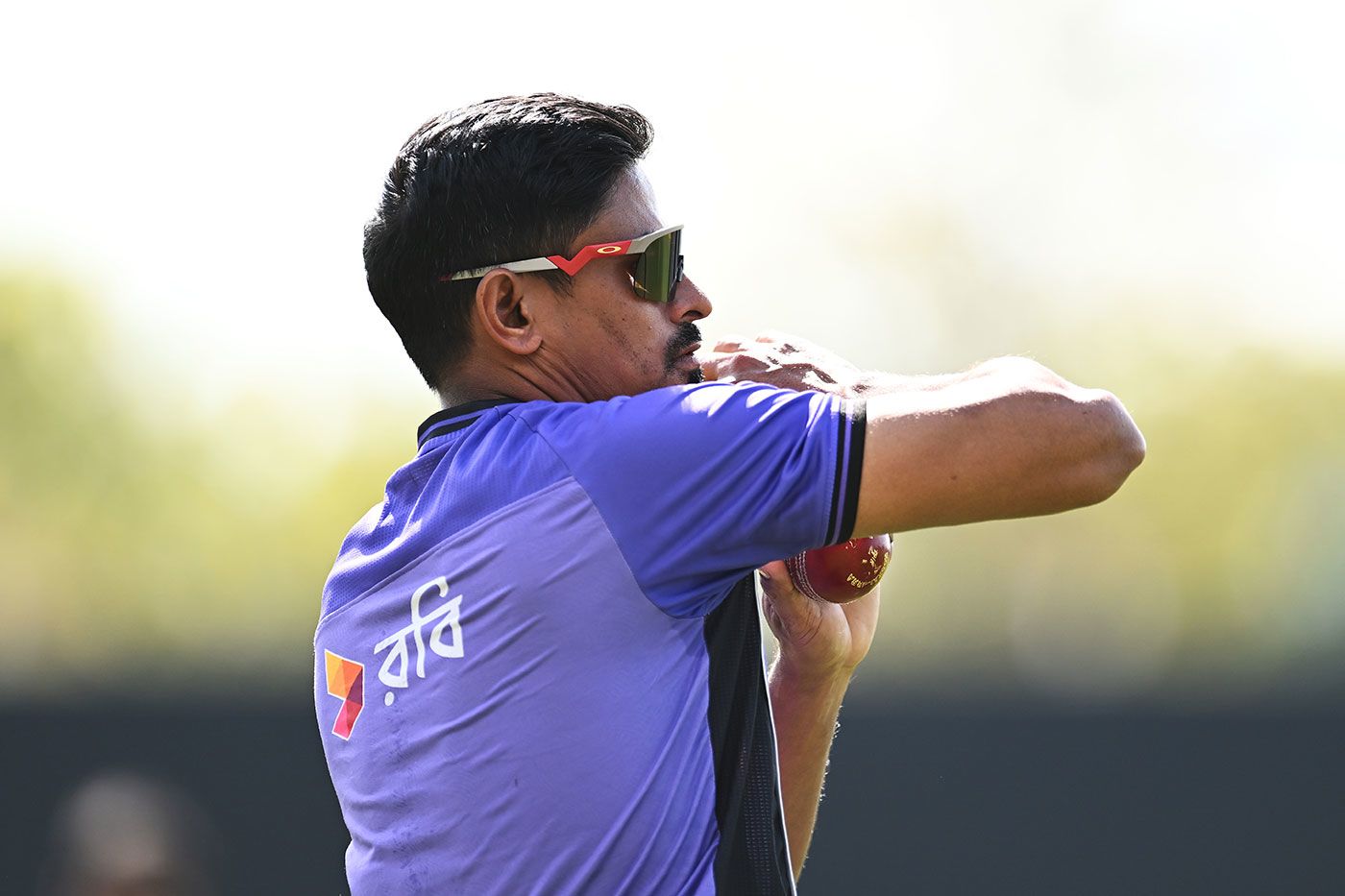Taijul Islam prepares at training