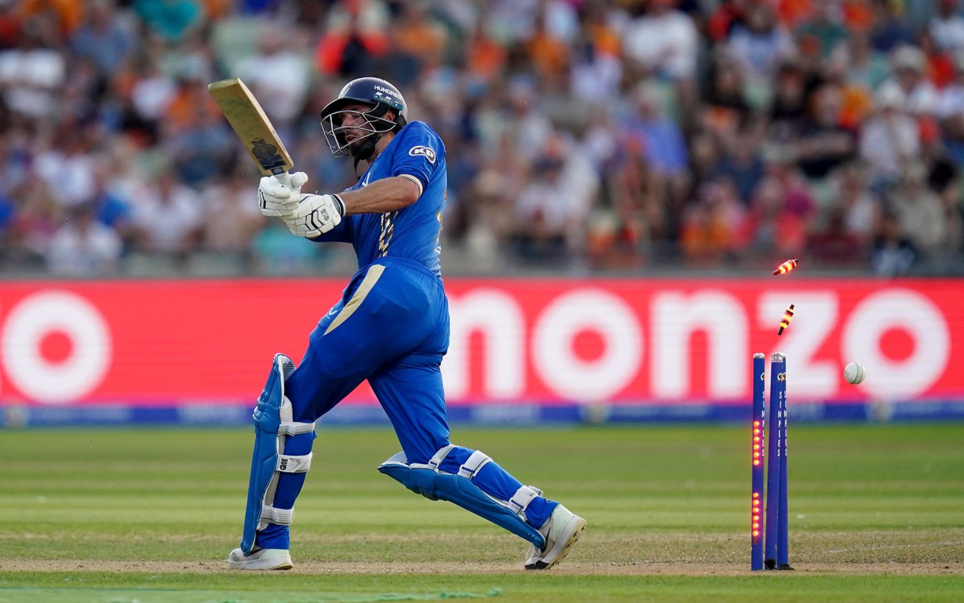 James Vince was bowled
