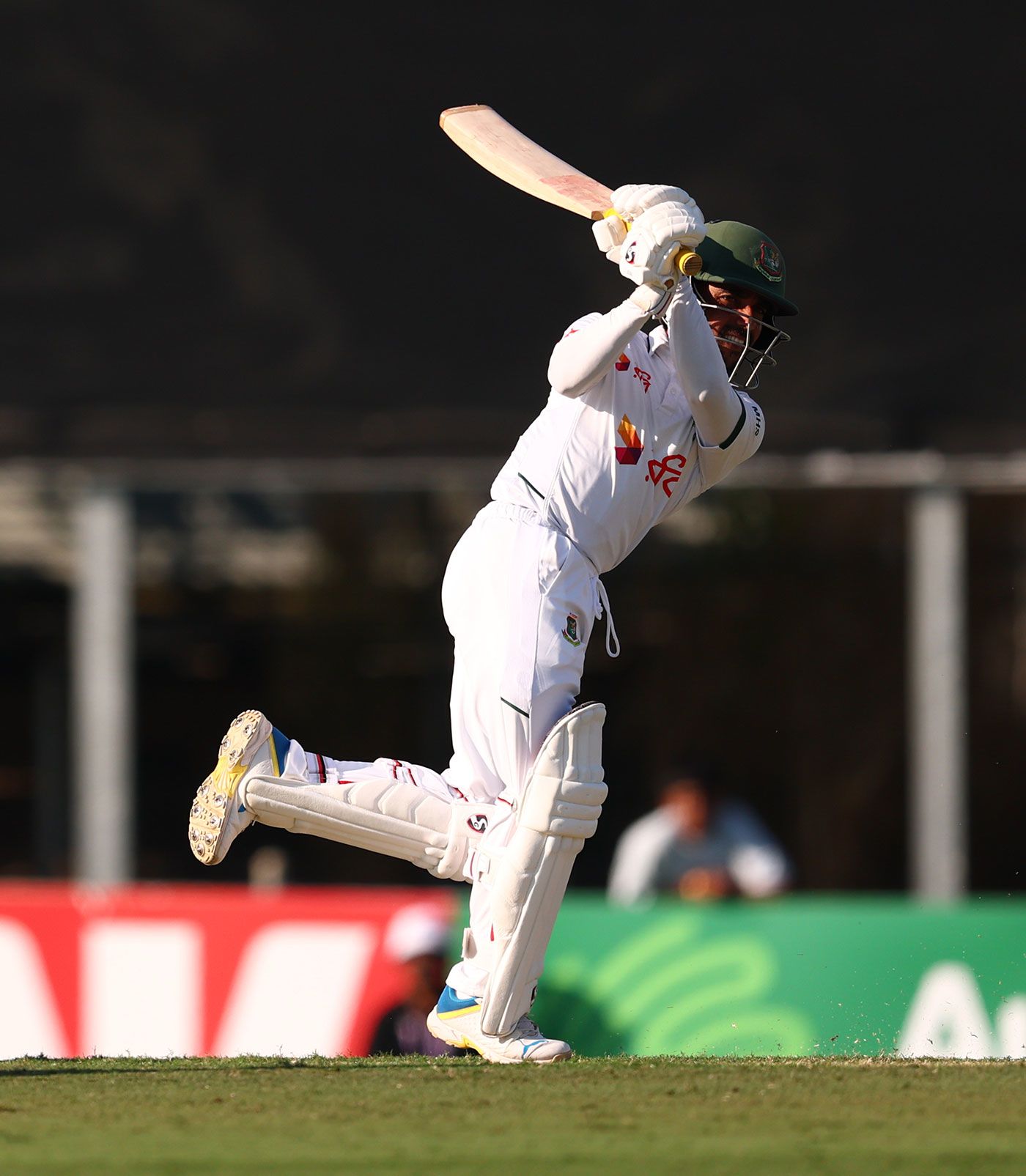 Mominul Haque whips through the on side