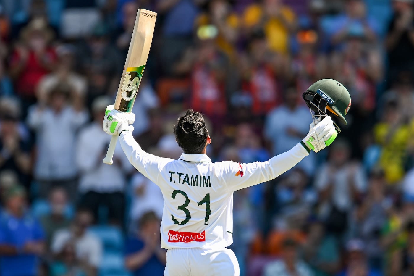 Tanzid Hasan brought up his first Test century