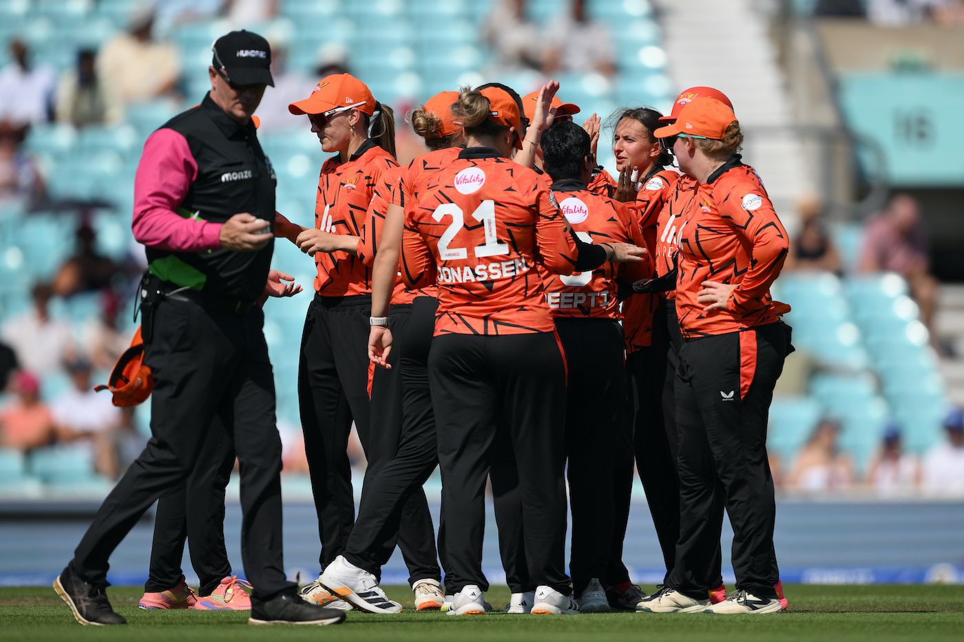 Hannah Baker took the first wicket to fall