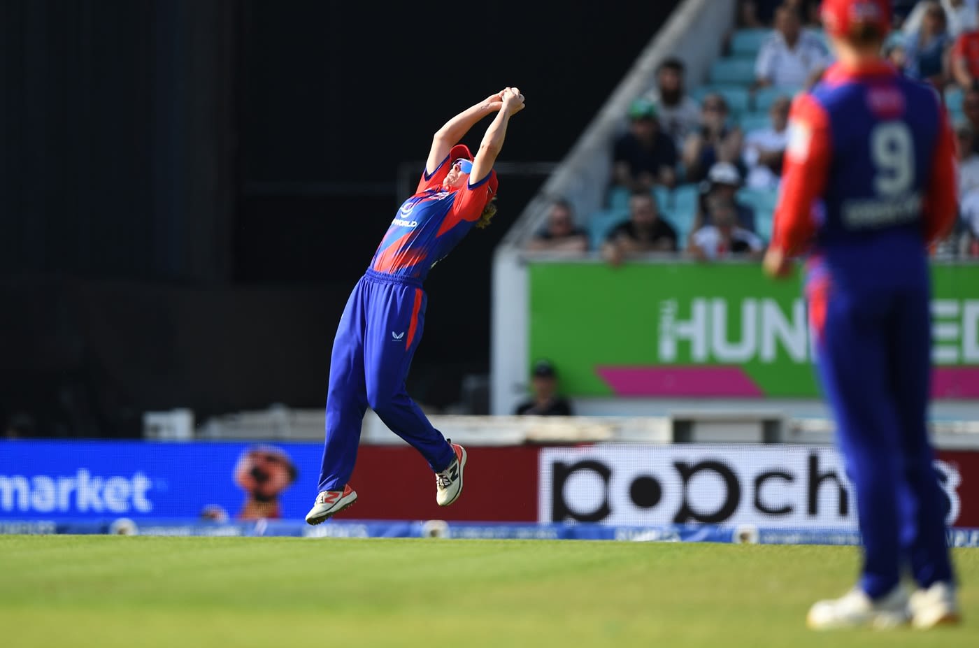 Sophie Molineux holds onto the catch that dimissed Annabel Sutherland