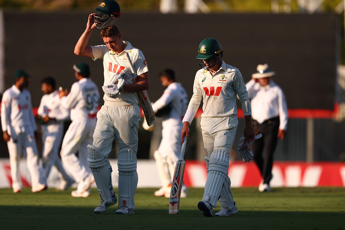 Cameron Green and Alex Carey guided Australia to the close