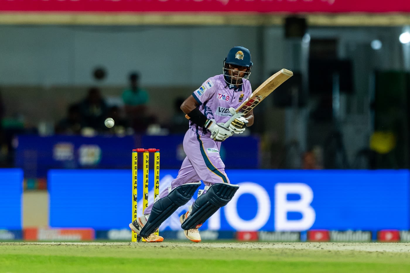 B Sachin works the ball into the leg side