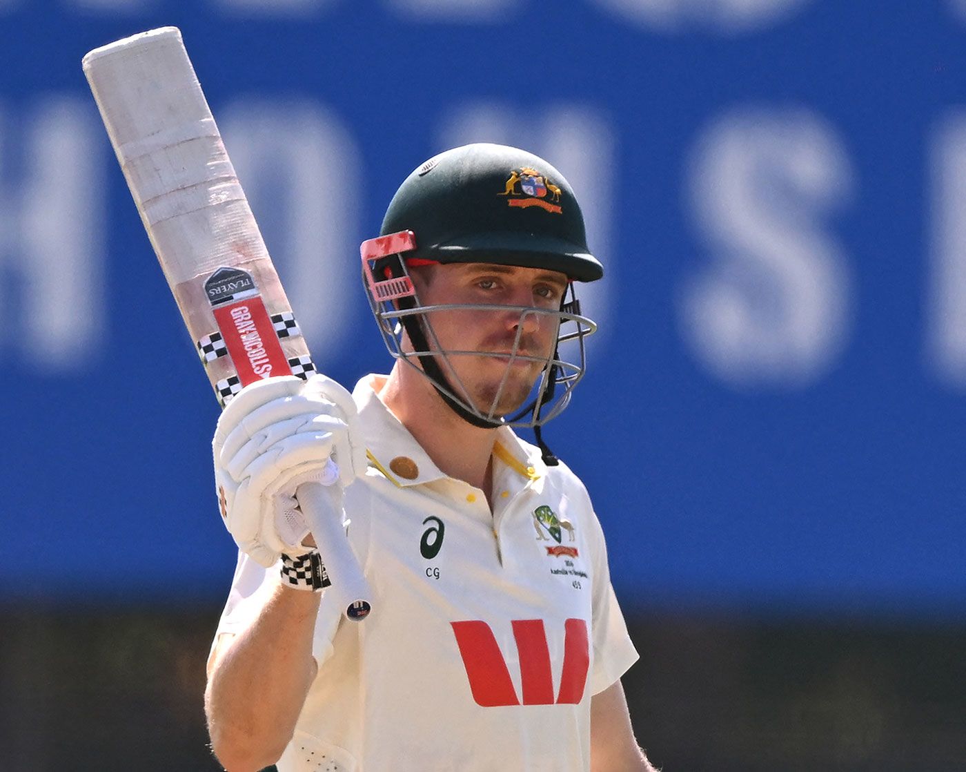 Cameron Green moved to a half-century