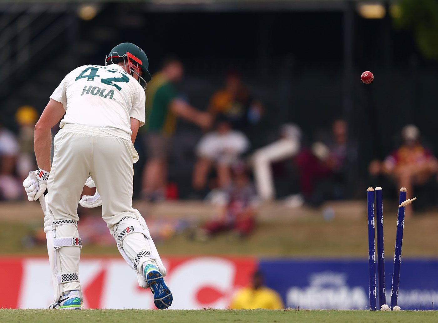 Cameron Green's century was ended by a ball which kept low