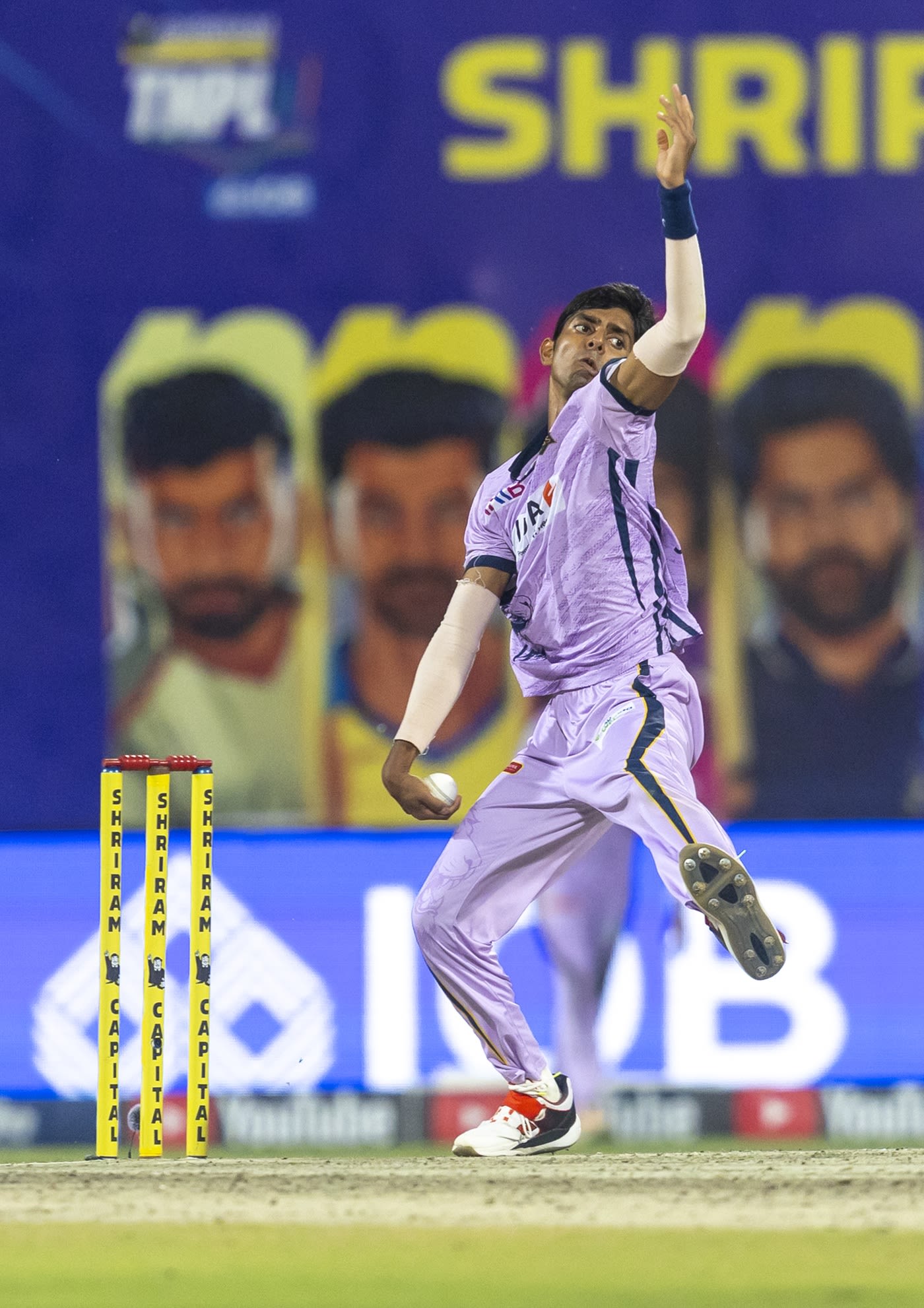 Jhathavedh Subramanyan gave the ball a good rip