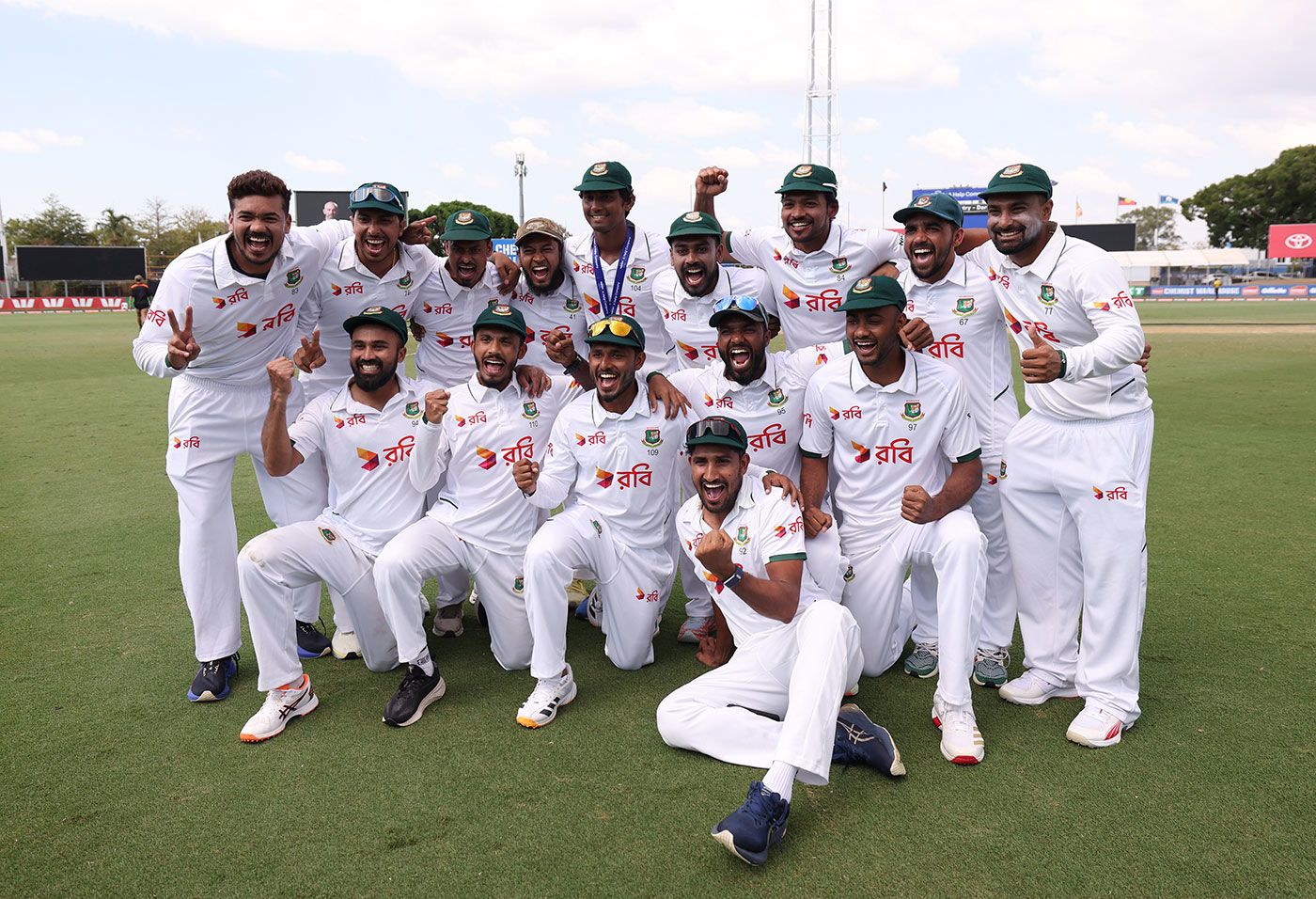 Bangladesh celebrate their famous victory