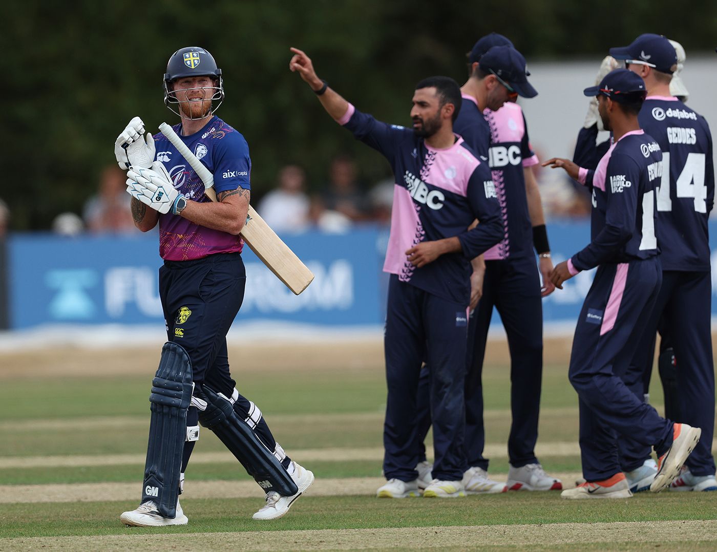 Ben Stokes lost his wicket to Zafar Gohar