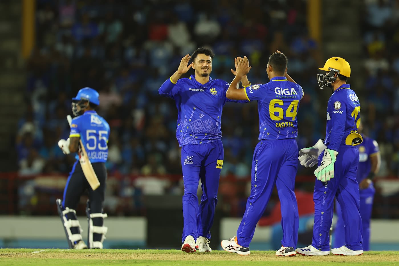 Mujeeb Ur Rahman was economical and took two wickets