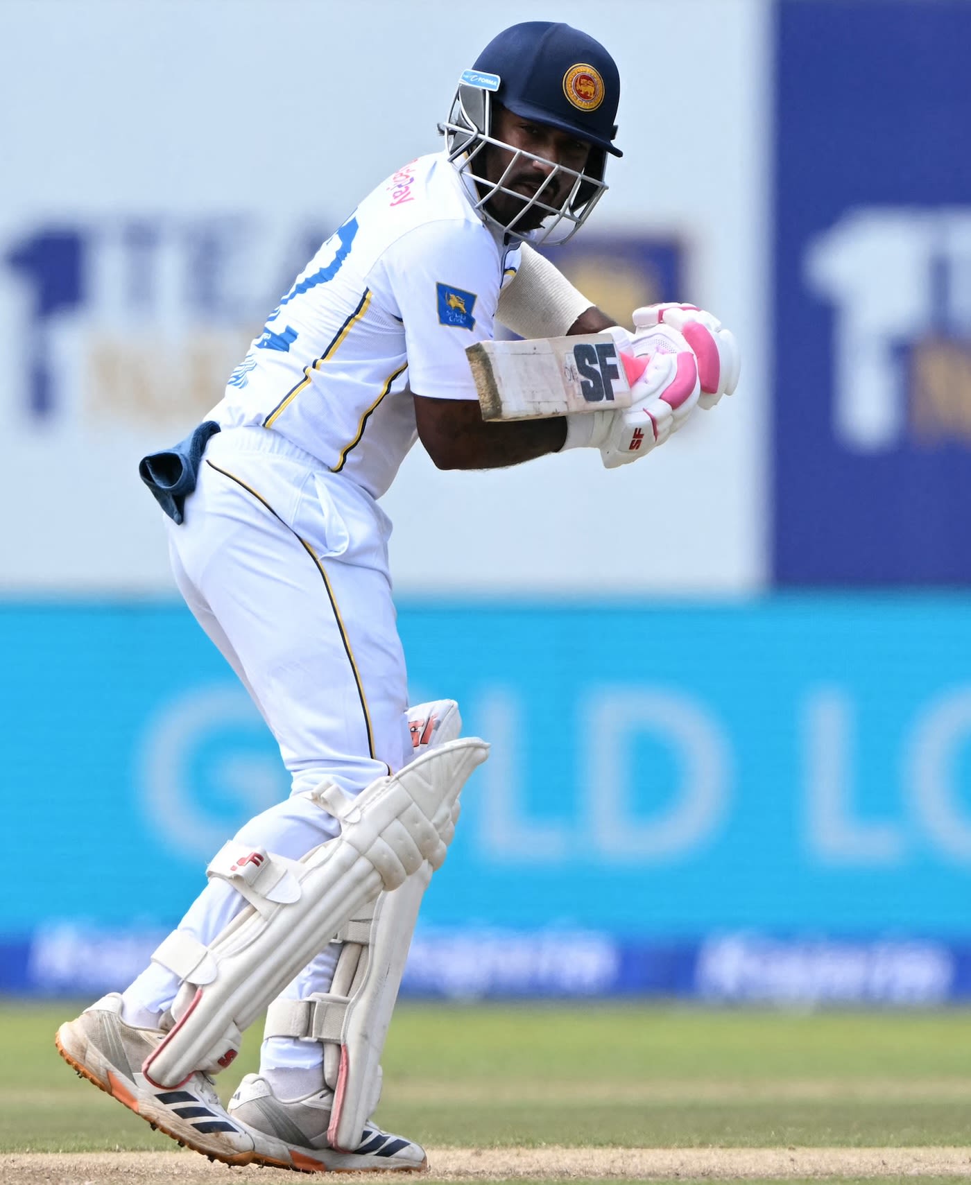 Lahiru Udara plays watchfully