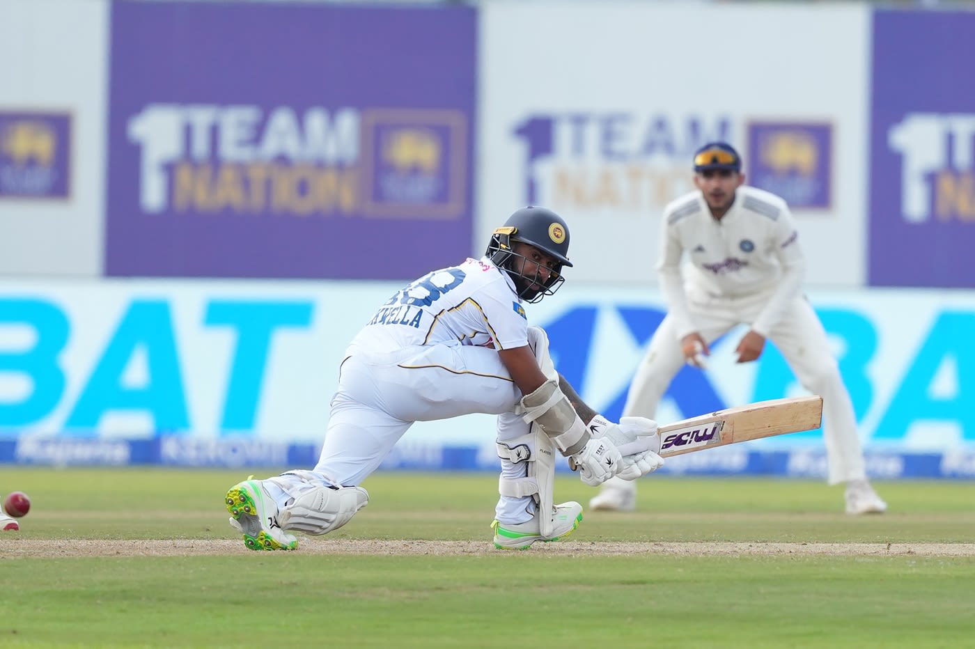Niroshan Dickwella used the sweep well