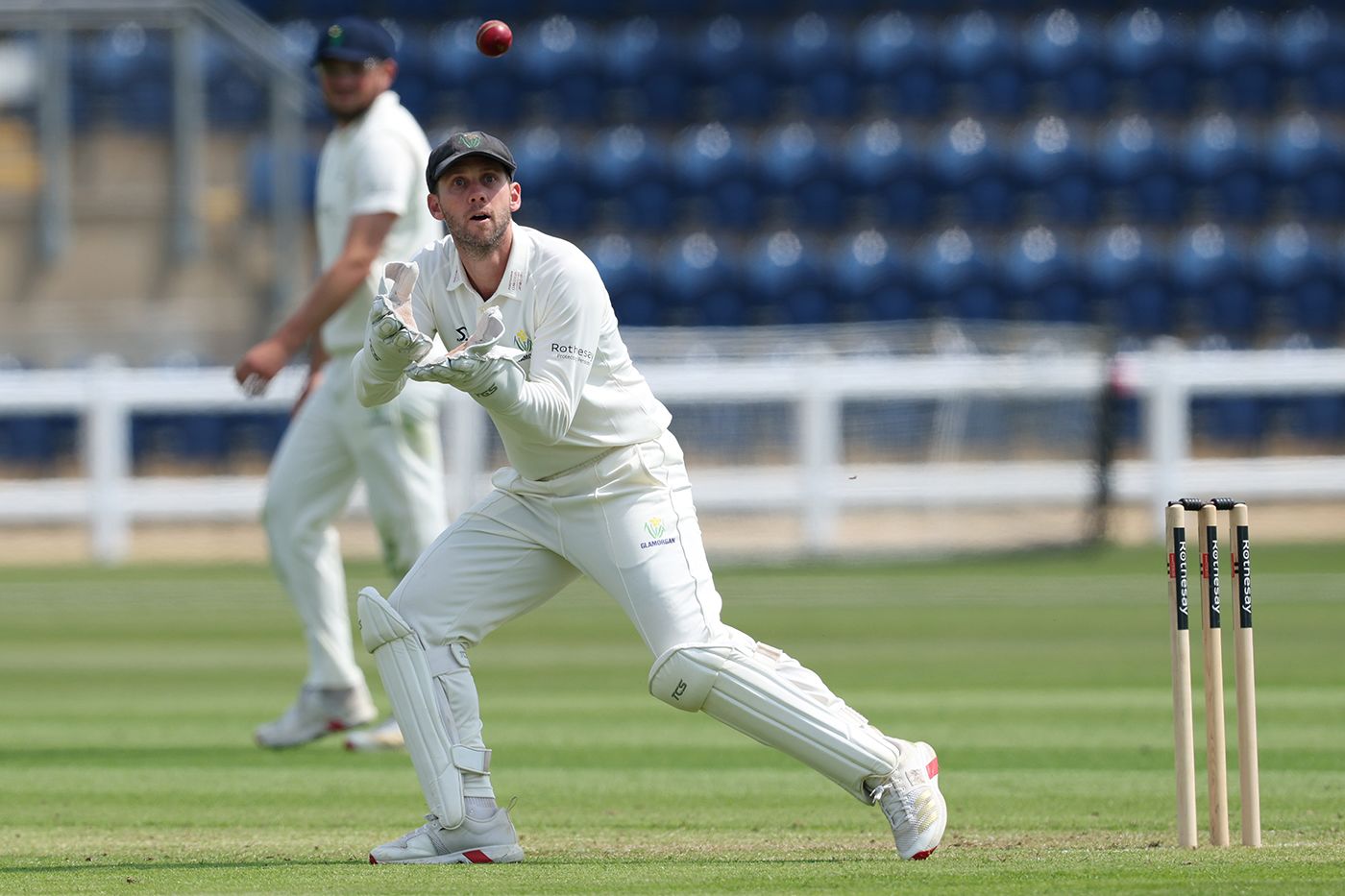 Chris Cooke collects a throw