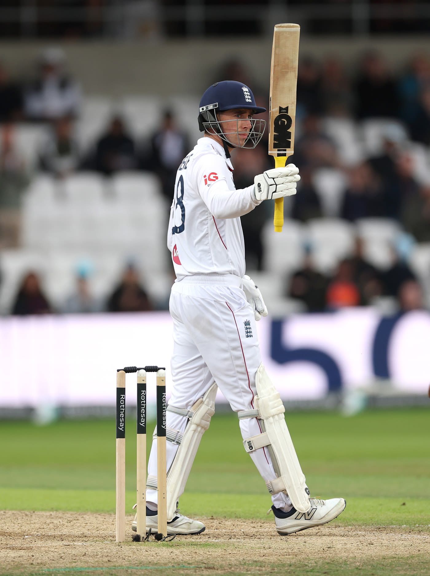 Dan Lawrence scored a half-century on comeback