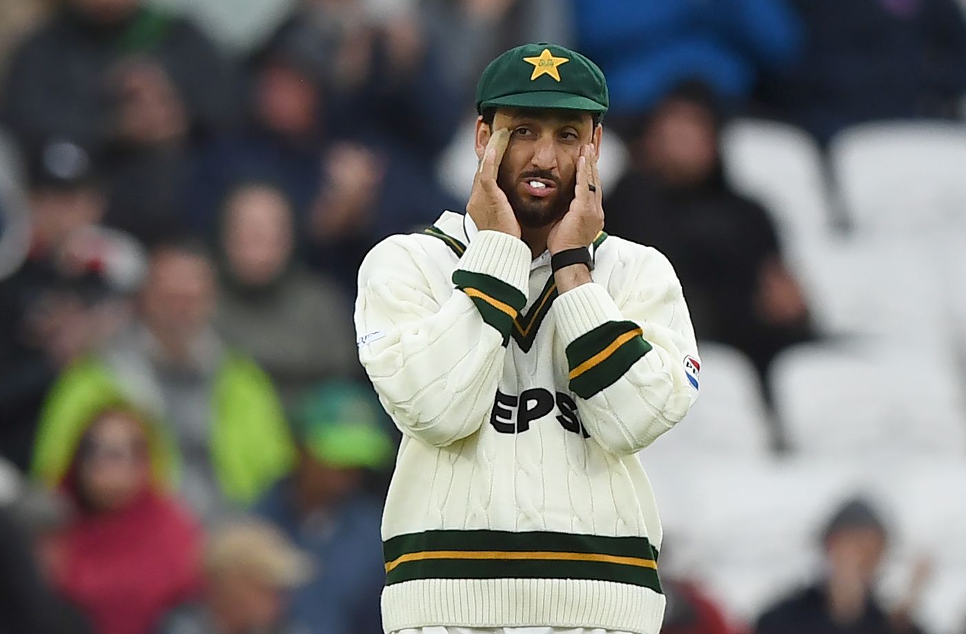 It was a tough day in the field for captain Salman Agha
