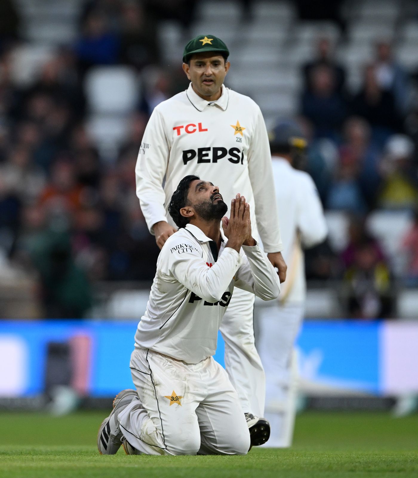 Ali Usman celebrates his five-wicket haul