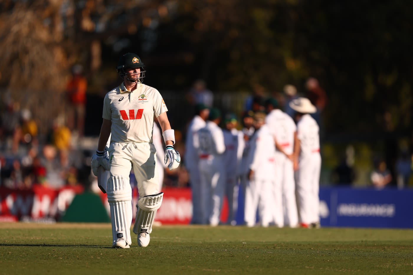 Steven Smith takes the lonely walk back
