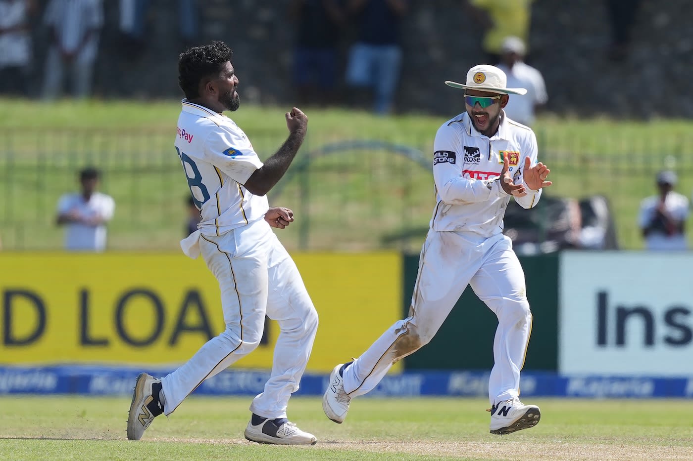 Asitha Fernando had Shubman Gill edge one behind