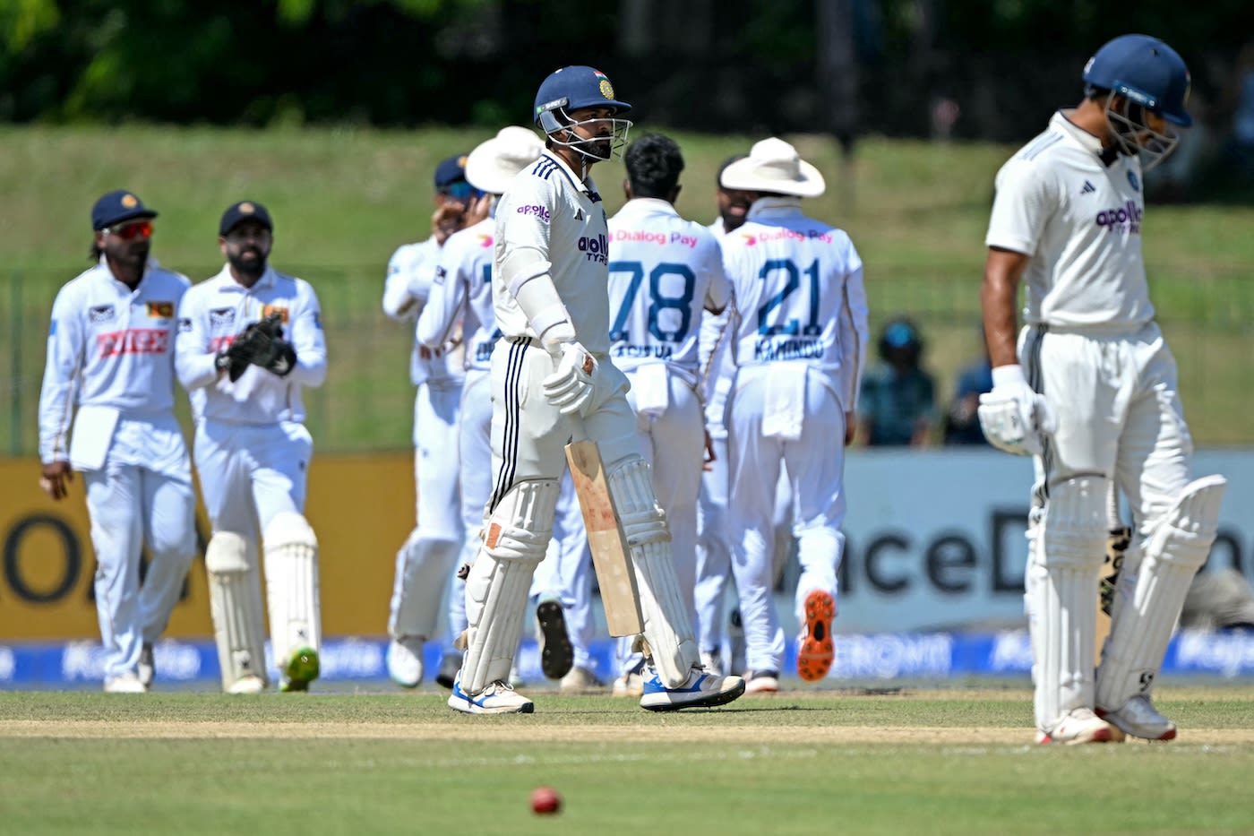 Saransh Jain fell early on the second day