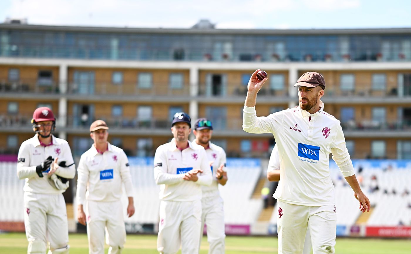 Jack Leach bagged a five-for as Somerset closed in on victory