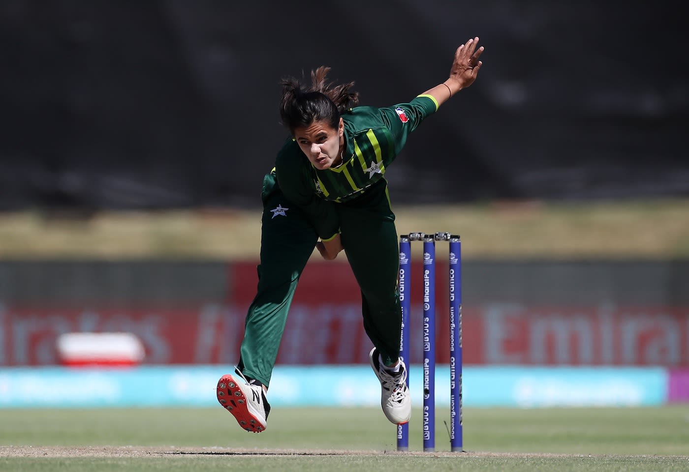 Aiman Anwer bowls