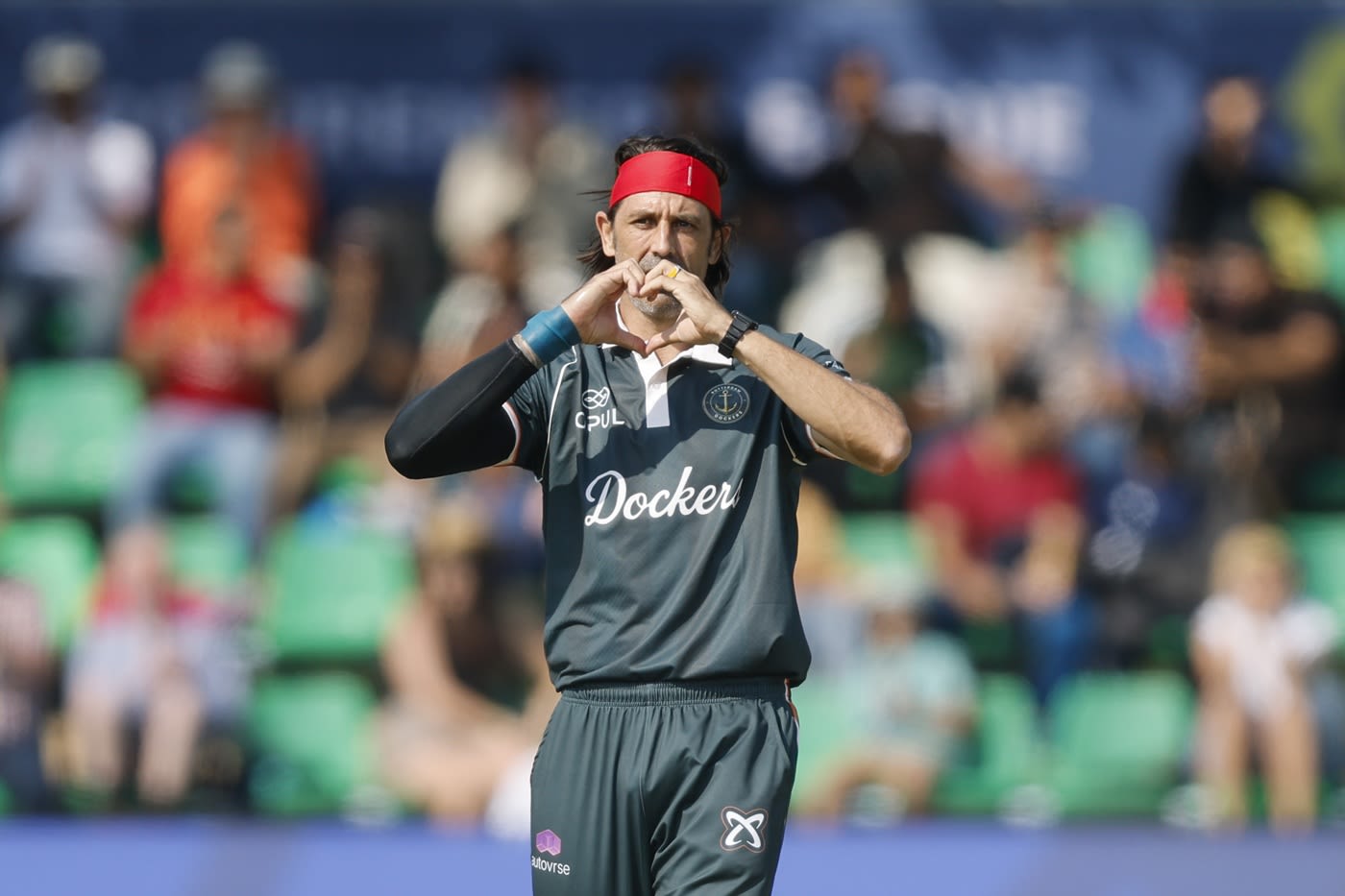 David Wiese celebrates Max O'Dowd's wicket