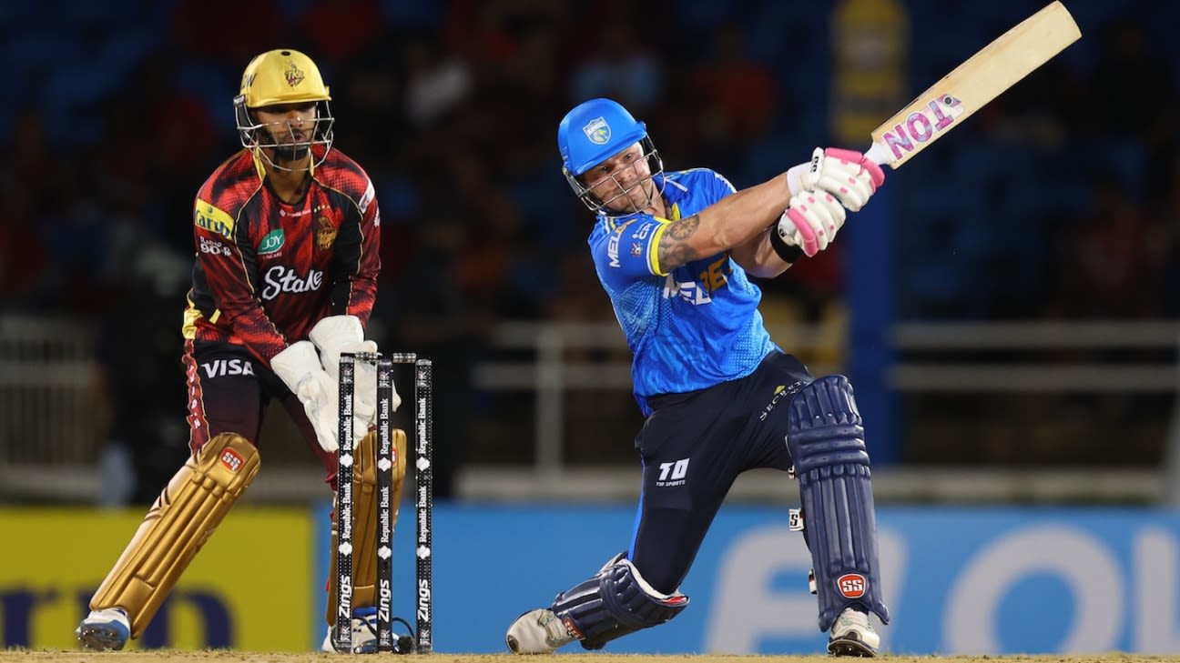 Seifert's 61-ball 105* and Chase's three-wicket over lift St Lucia Kings to the top