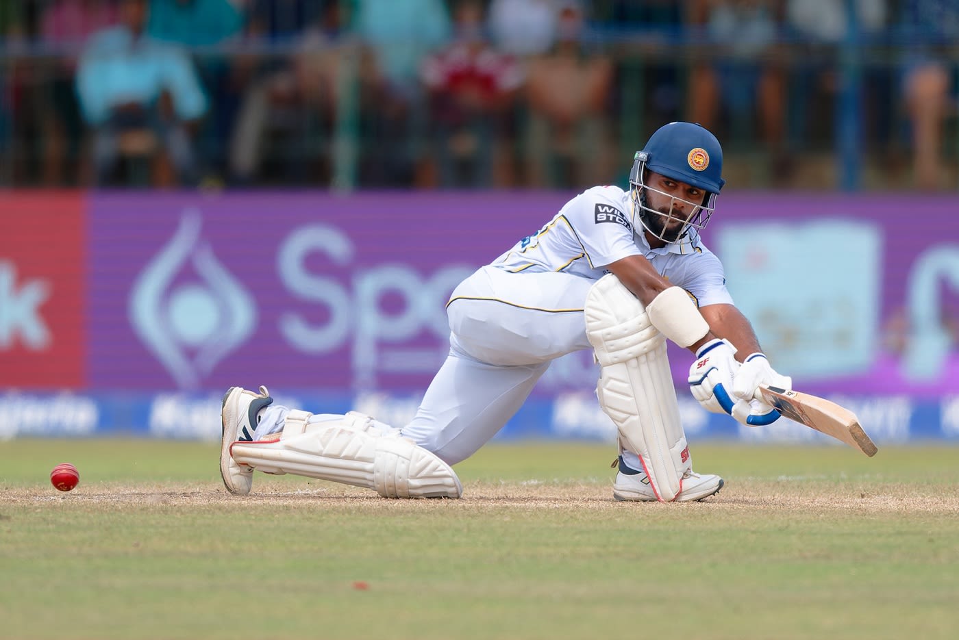 Sonal Dinusha plays a sweep
