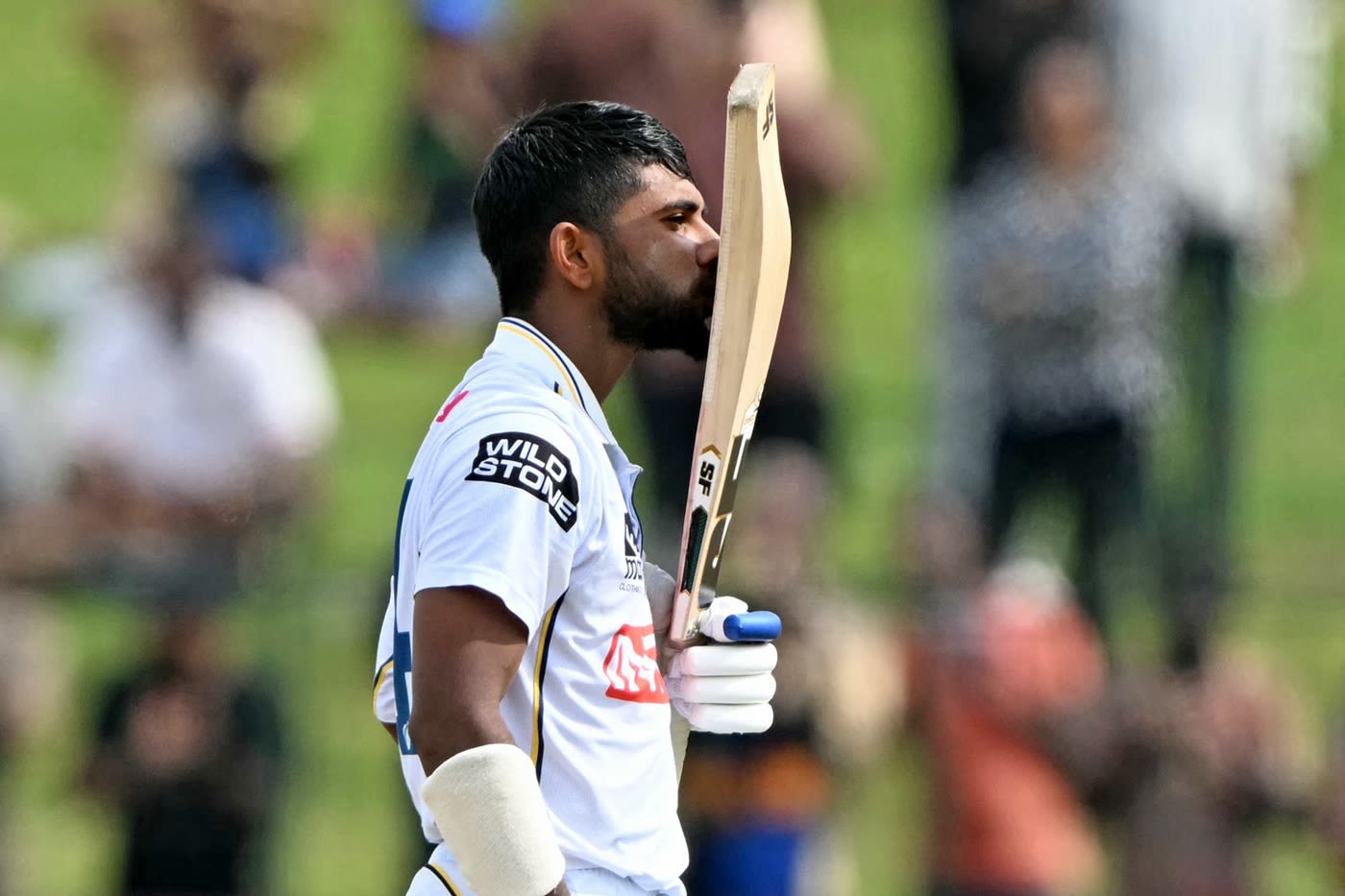 Sonal Dinusha celebrates his century
